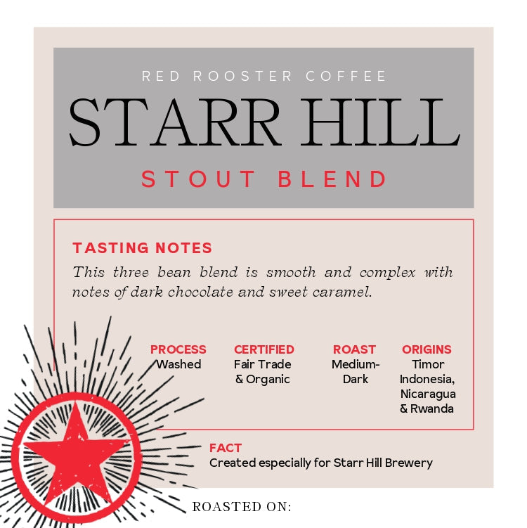 Organic Starr Hill Stout Blend - Roasted Coffee for Everyday Home Brewing
