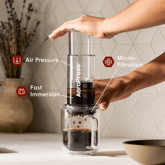 AeroPress Coffee Maker - Clear & Colors - Coffee Press for Smooth Everyday Brewing