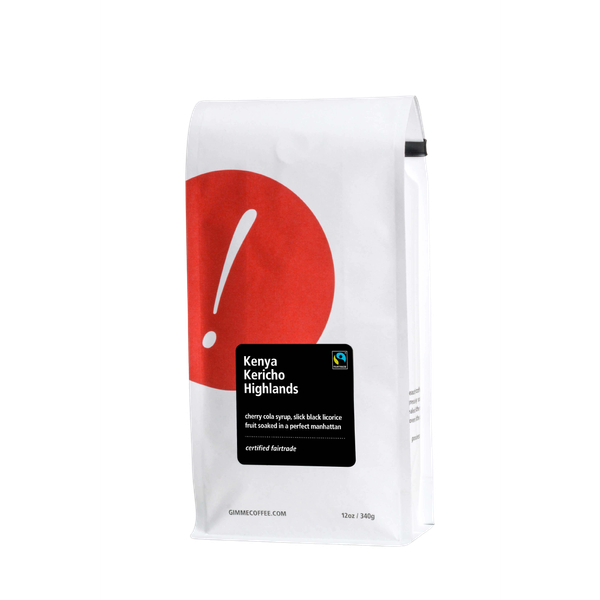 Kenya Kericho Highlands Fairtrade Dark Roast 12 oz - Roasted Coffee for Everyday Home Brewing