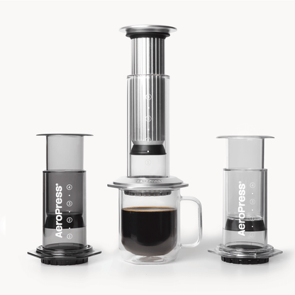 AeroPress Double Wall Glass Coffee Mug - 2 Pack - Coffee Drinkware for Home and Travel