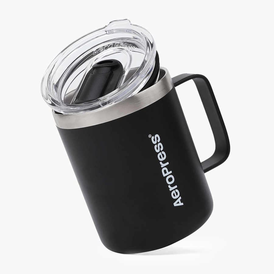 AeroPress Travel Coffee Mug - Stainless Steel - Coffee Drinkware for Home and Travel