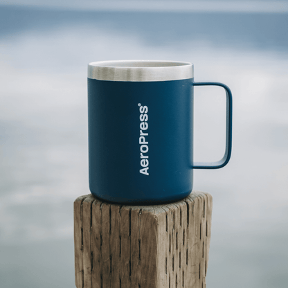 AeroPress Travel Coffee Mug - Stainless Steel - Coffee Drinkware for Home and Travel