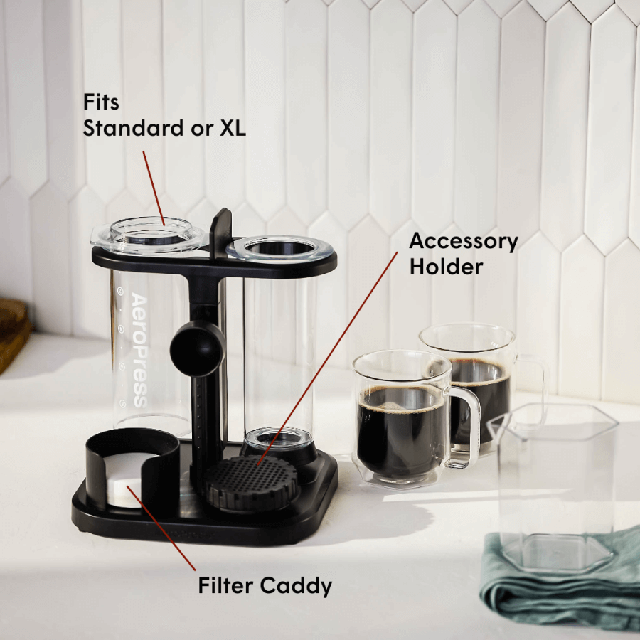 Coffee Station Bundle - Clear - Coffee Brewing Bundle for Complete Preparation