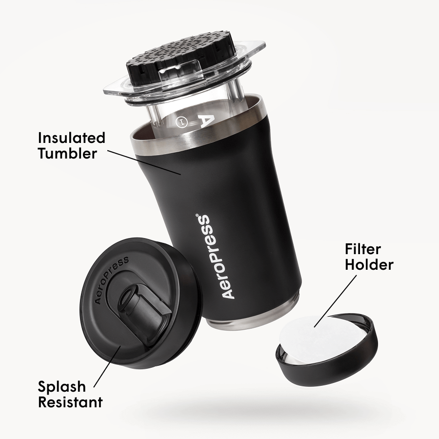 AeroPress Coffee Maker - Go Plus - Coffee Press for Smooth Everyday Brewing