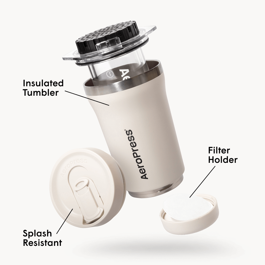 AeroPress Coffee Maker - Go Plus - Coffee Press for Smooth Everyday Brewing