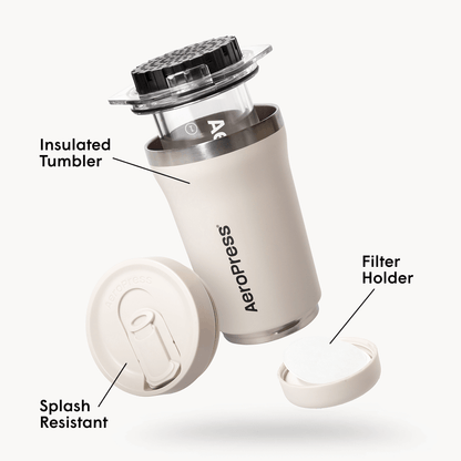 AeroPress Coffee Maker - Go Plus - Coffee Press for Smooth Everyday Brewing