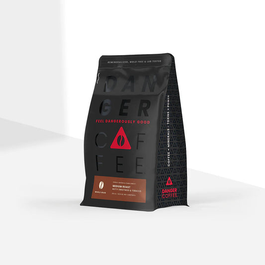Medium Roast Whole Bean Remineralized Coffee - Roasted Coffee for Everyday Home Brewing