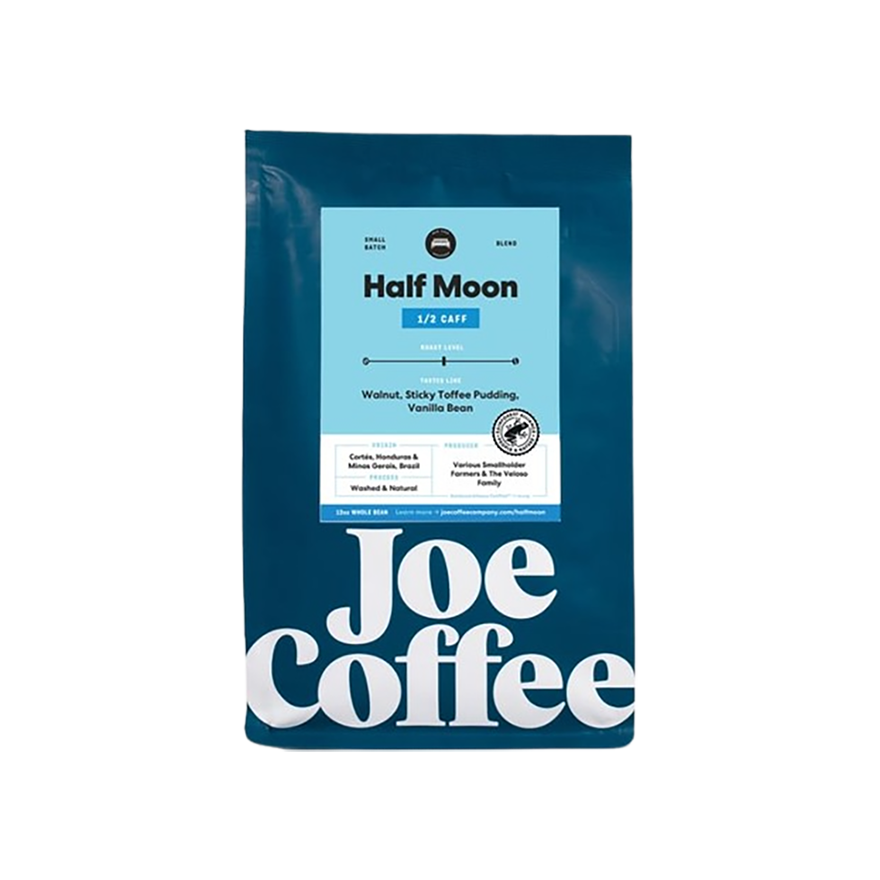 Half Moon Half Caff 12 oz - Roasted Coffee for Everyday Home Brewing