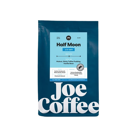 Half Moon Half Caff 12 oz - Roasted Coffee for Everyday Home Brewing
