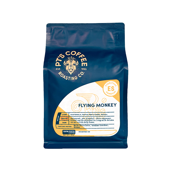 Flying Monkey Espresso 2 lb - Coffee Press for Smooth Everyday Brewing