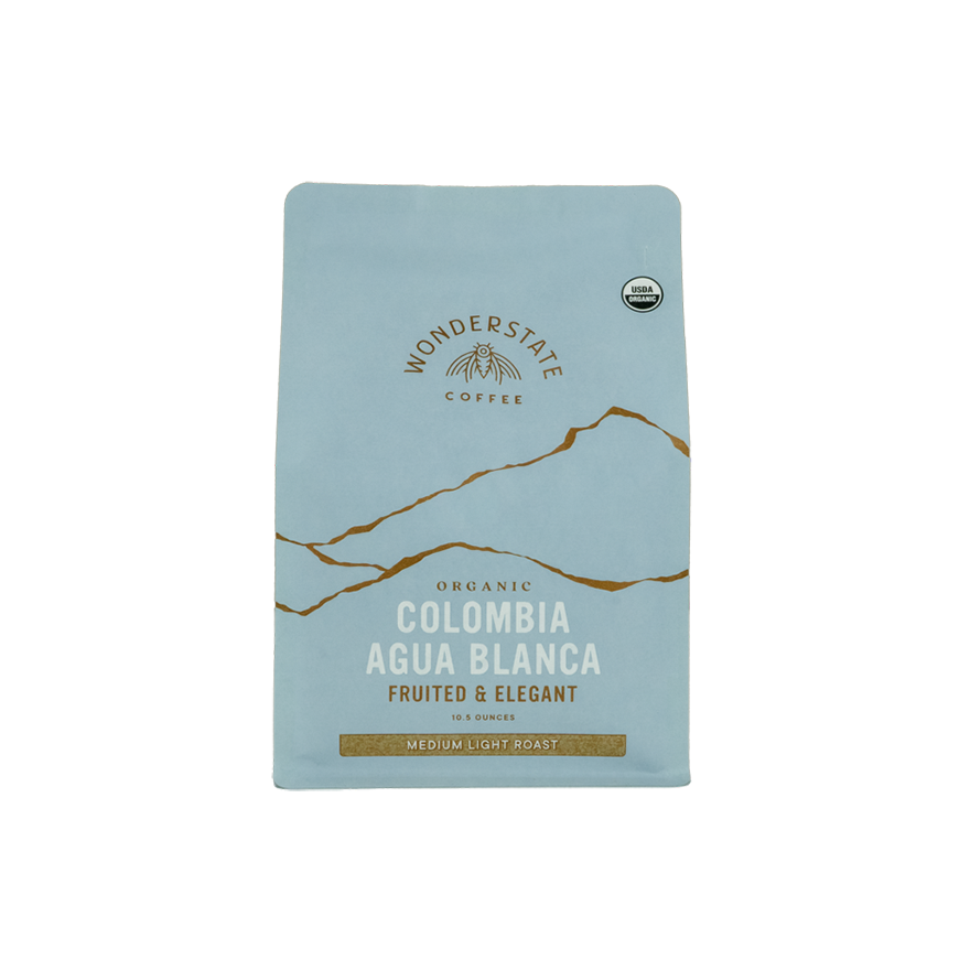 Organic Colombia Agua Blanca 10.5 oz - Roasted Coffee for Everyday Home Brewing