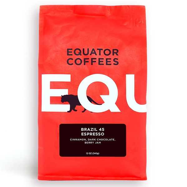 Brazil 45 Espresso 12 oz - Coffee Press for Smooth Everyday Brewing