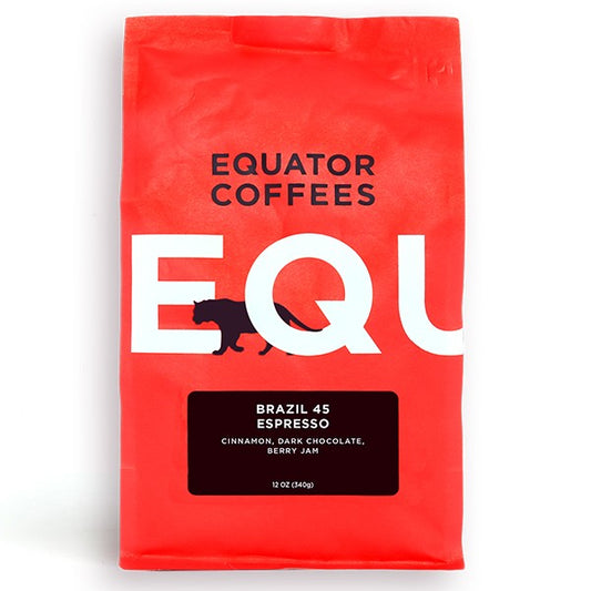 Brazil 45 Espresso 12 oz - Coffee Press for Smooth Everyday Brewing
