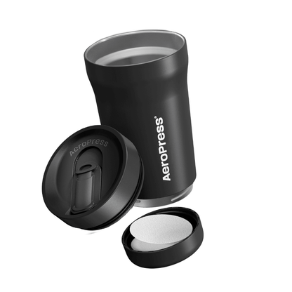 AeroPress Travel Coffee Tumbler - Stainless Steel - Coffee Drinkware for Home and Travel