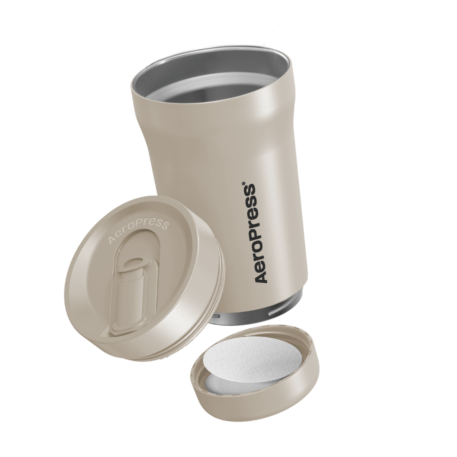 AeroPress Travel Coffee Tumbler - Stainless Steel - Coffee Drinkware for Home and Travel