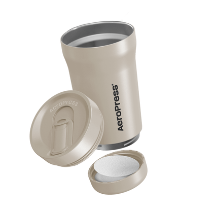 AeroPress Travel Coffee Tumbler - Stainless Steel - Coffee Drinkware for Home and Travel