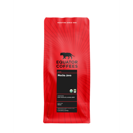 Mocha Java Fair Trade Organic 2 lb - Roasted Coffee for Everyday Home Brewing