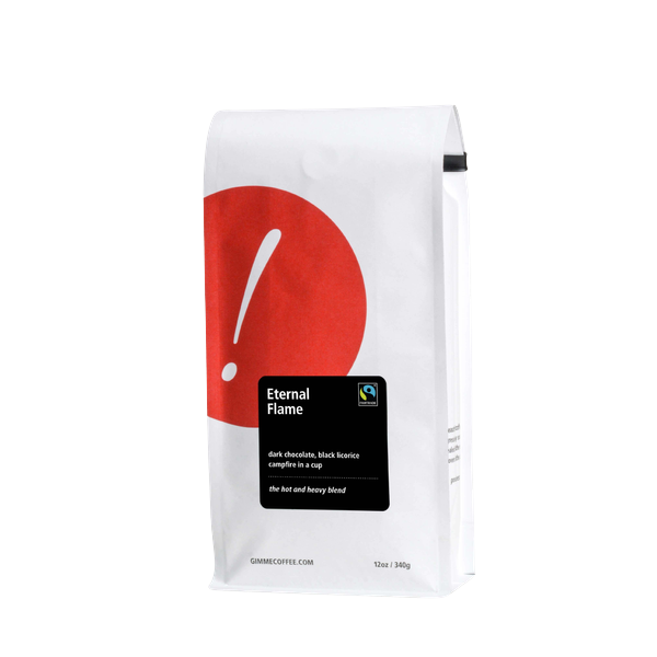 Eternal Flame Fairtrade Dark Roast 12 oz - Roasted Coffee for Everyday Home Brewing