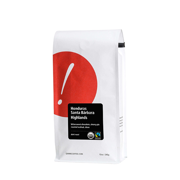 Honduras Santa Barbara Highlands Dark Org FT 12 oz - Roasted Coffee for Everyday Home Brewing