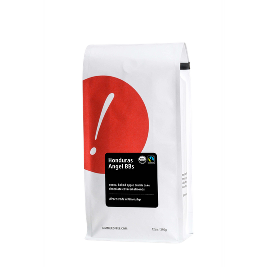Honduras Angel BBs Fairtrade Organic 12 oz - Roasted Coffee for Everyday Home Brewing