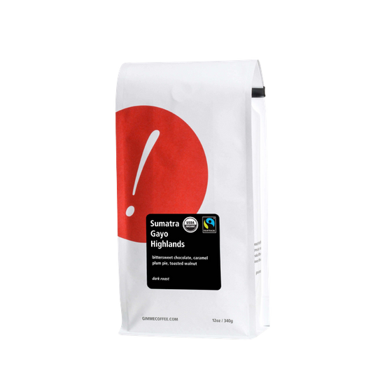 Sumatra Gayo Highlands Dark Roast FT Organic 12 oz - Roasted Coffee for Everyday Home Brewing
